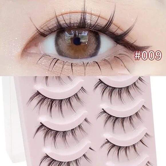 Vn202 Pestaña postiza Wispy Anime doll paqx5 pares