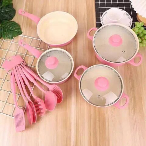 Set de ollas para cocina de inducción 13 piezas