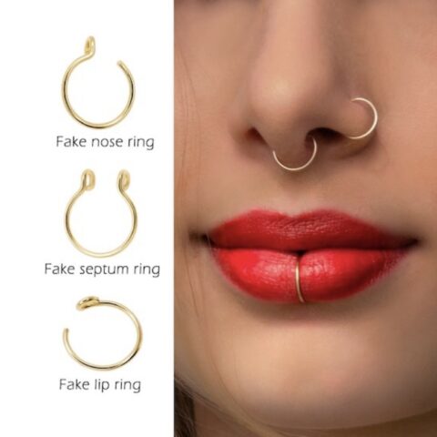 Fake labret - perforación falsa del labio