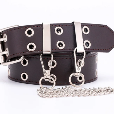 VN311 Cinturón doble hojal con cadena colgante