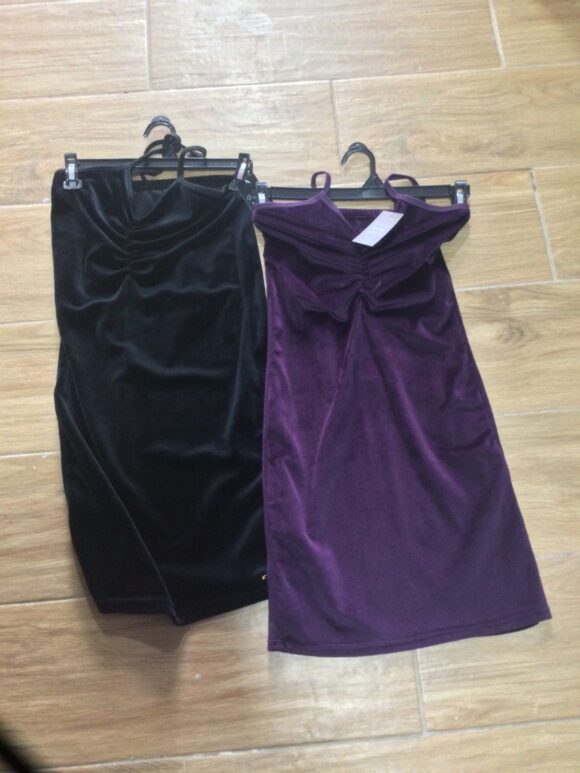Vestido Aterciopelado-Talla M