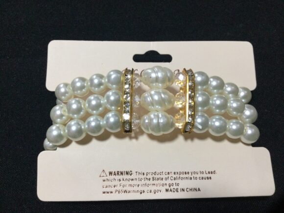 VN62 PULSERA DE PERLITAS Y DIAMANTES (FANTASÍA)