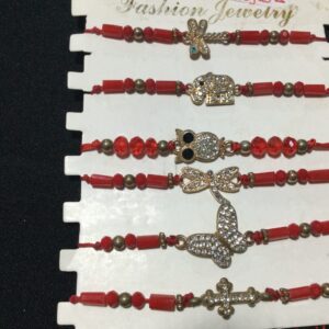 VN64 PULSERAS ROJAS DE DIFERENTES MODELOS