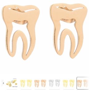 VN67 ARETES EN FORMA DE DIENTE