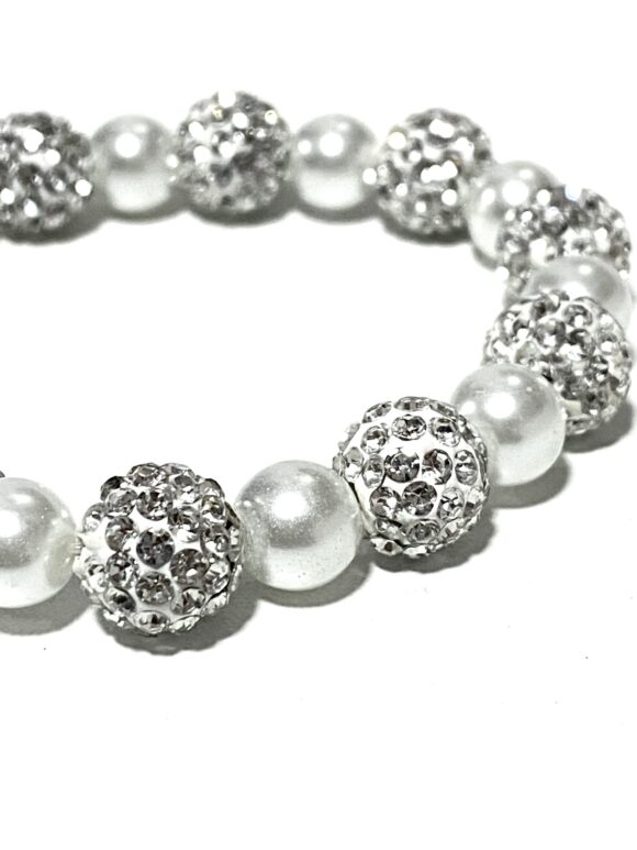 Pulsera de perlas y diamantes - Image 2