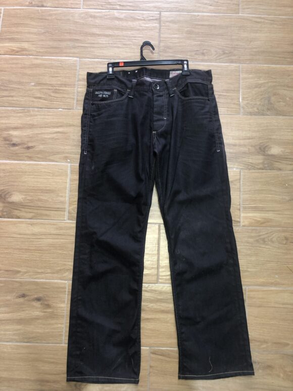 VN413 PANTALON GRIS OSCURO CON BOLSILLOS EN LA PARTE DE ADELANTE Y ATRÁS, ANCHO Y COMODO - Image 2