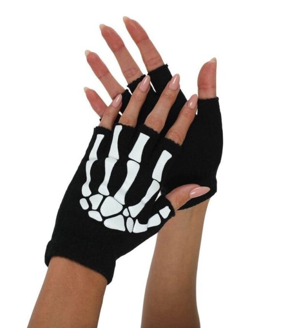 gp2 Guantes de esqueleto sin dedos