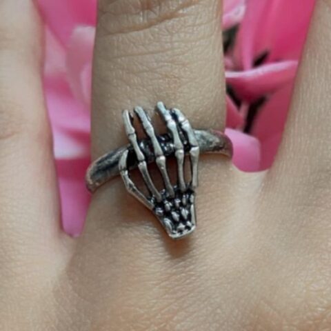 GP12 Anillo de mano esqueletica