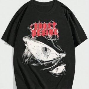 Camisa negra con estampado de ojo T/L - GP22
