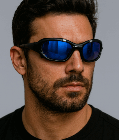 Gafas Oakley Marco Negro Tono Azul