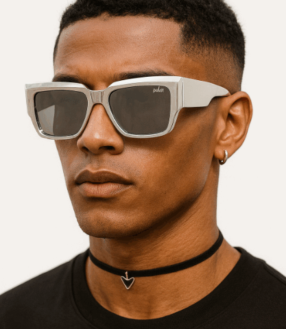 Gafas Plateadas polarizadas Palms