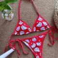 Bikini de Hello Kitty Rojo - 2 piezas - GP49