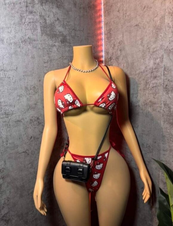 Bikini de Hello Kitty Rojo - 2 piezas - GP49 - Image 3