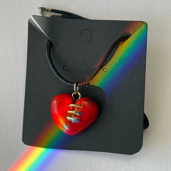 Collar corazón porcelana SP59
