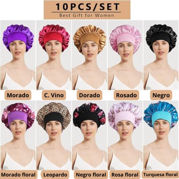 vn877 Gorros de satín para dormir - Image 2