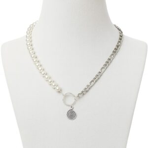 Collar espiral con perlas VN888