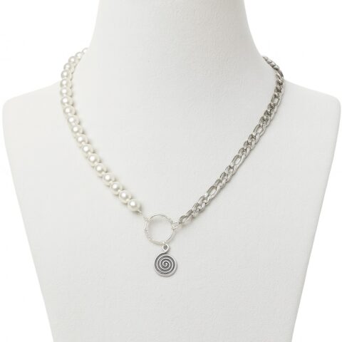 Collar espiral con perlas VN888