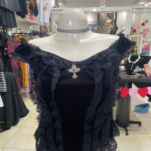 top negra corte egipcio GP78