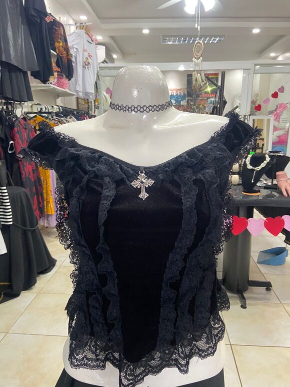 top negra corte egipcio GP78