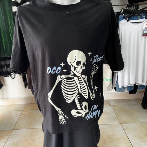 camiseta esqueleto 2da mano