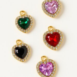 VN974 Dijes de corazón goldfilled