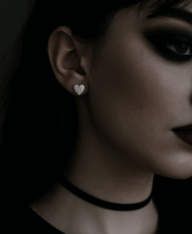 vn1011 Aretes de corazón