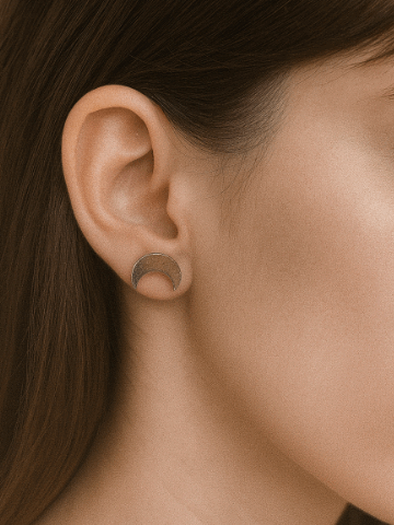 vn1034 Aretes de media luna