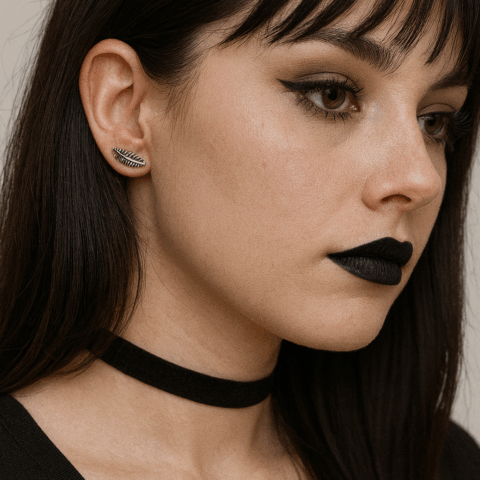 vn1008 Aretes de hojas