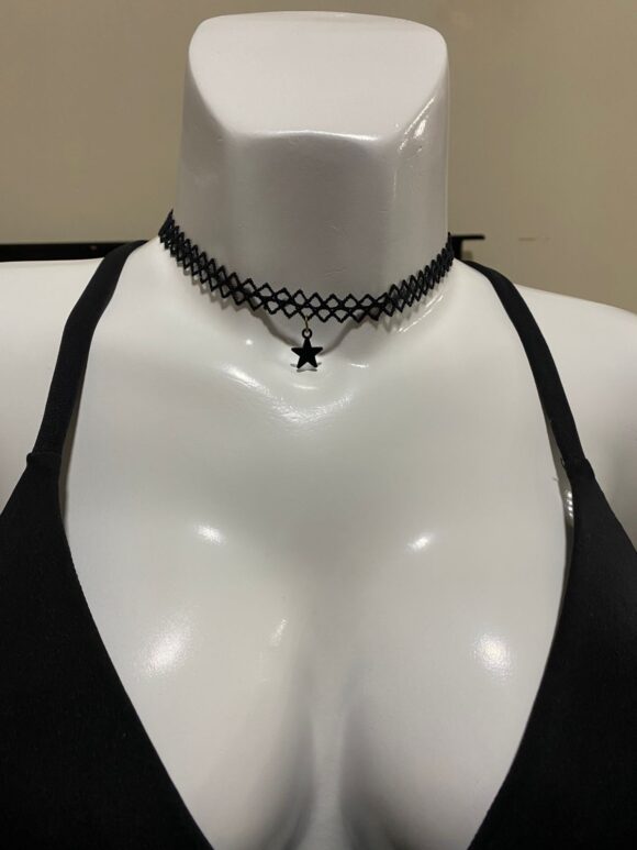 vn984 Choker Estilo Tattoo con Dije de Estrella - Image 2
