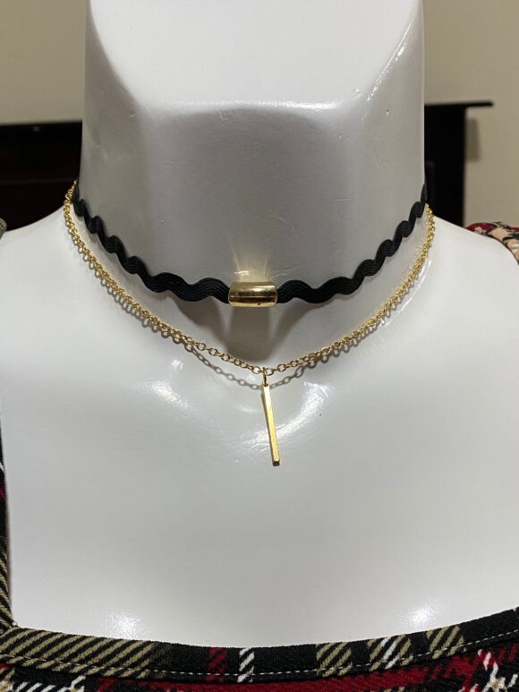 vn995 Choker Doble Dual Glam - Image 2