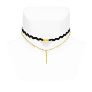 vn995 Choker Doble Dual Glam