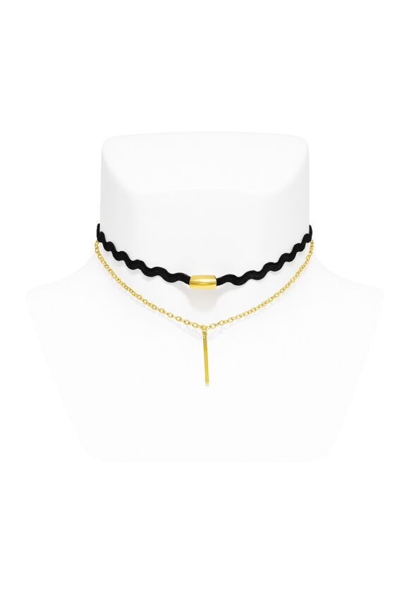 vn995 Choker Doble Dual Glam