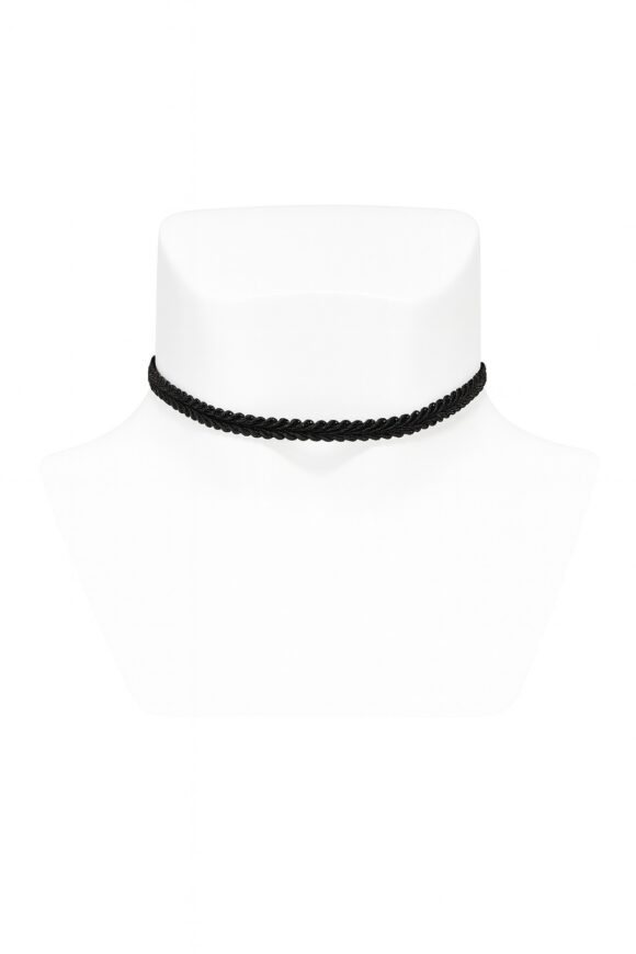 vn993 Choker Trenza Oscura