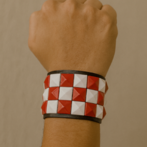 VN1082 Brazalete Riot Rojo y Blanco