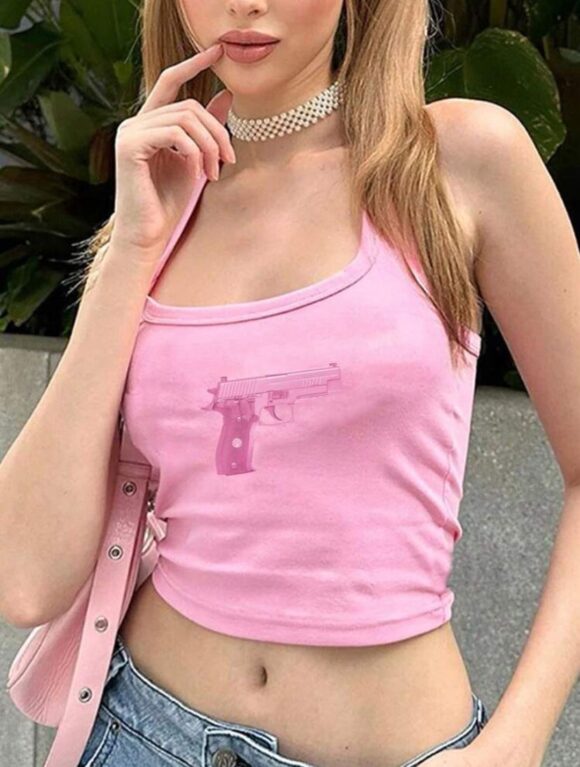 GP87 Top Rosa de Pistola M/L