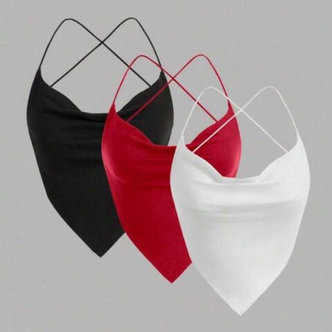 GP100 Tops Triangulares Rojo, Blanco y Negro