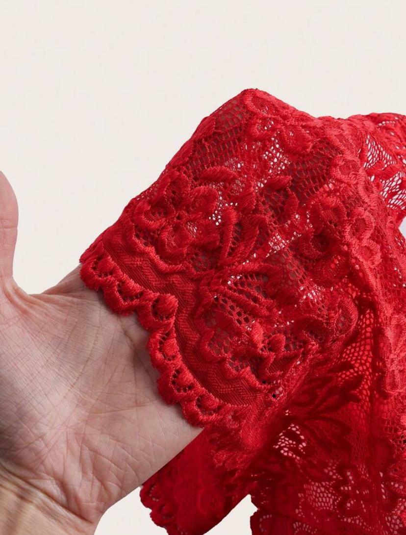 GP93 Top Roja Y2K con 2 Dijes de Corazón M - Image 2