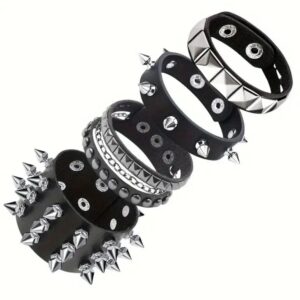 VN1119 Pulseras manilla brazalete Punk Spikes