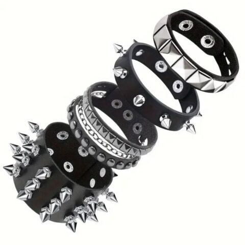 VN1119 Pulseras Punk Spikes