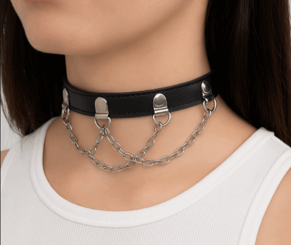 VN1090 Choker con Cadenas