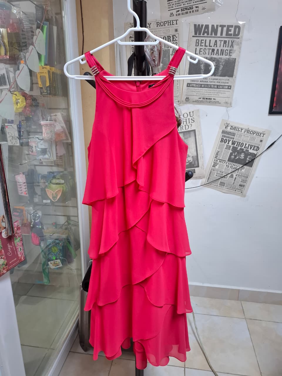 VN1161 Vestido Rosado Cóctel Glam T/M - Image 2