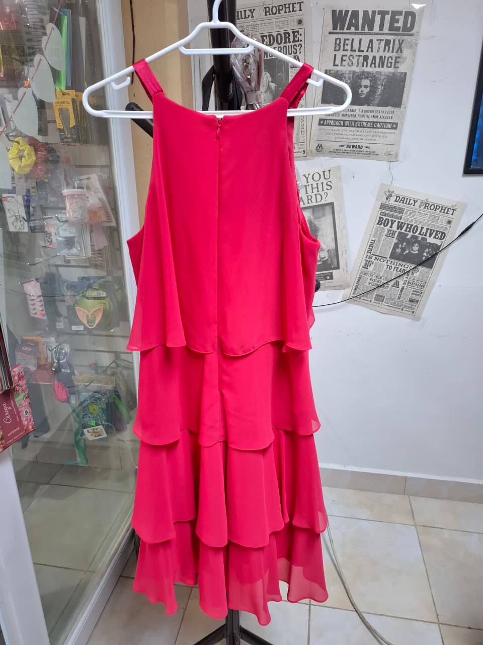 VN1161 Vestido Rosado Cóctel Glam T/M - Image 3