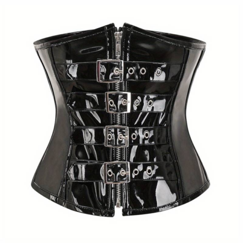 vn1164 Corset de cuero con hebillas Ajustables