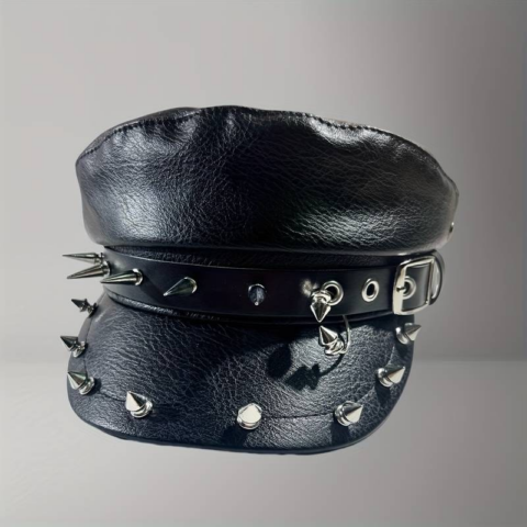 vn1166 Gorra boina con remaches y púas