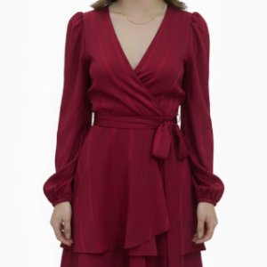 VN1155 Vestido Color Vino M/L