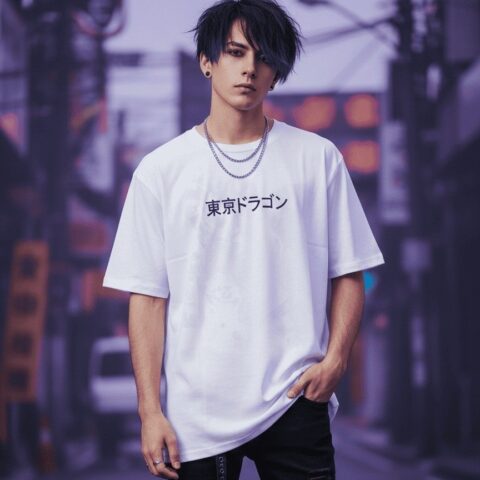 VN1187 Camiseta Blanca Tokyo Dragon T/M