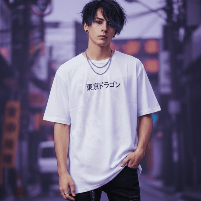 VN1187 Camiseta Blanca Tokyo Dragon T/M