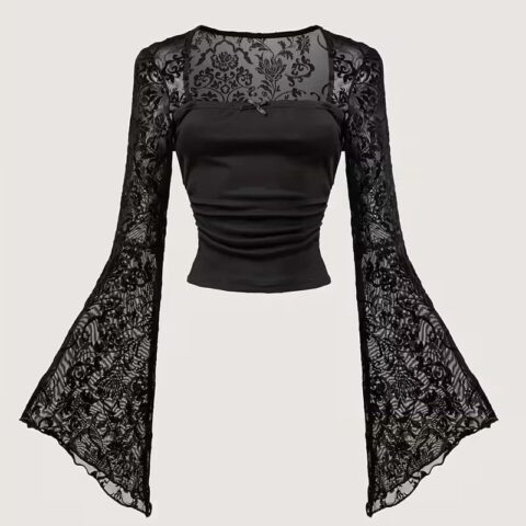 VN1178 Blusa Dark bell Mangas Largas T/M