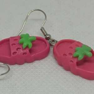 SP114 Aretes Chancla Fresita