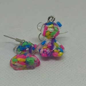 SP118 Aretes Tous acrilico lilas
